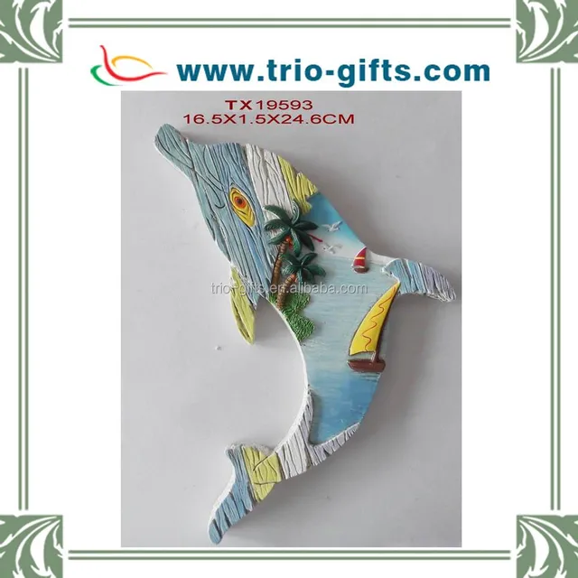 polyresin decorative items wall hangings dolphin model