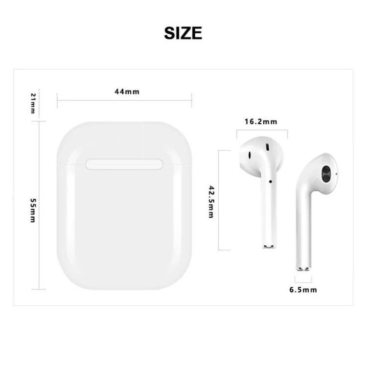 [i12 Jerry Model] i12 Wireless Earphones Jerry Scheme TWS 5.0 Headphone Bluetooth i7s tws i8x i9s i10s i11 i100 for apple - ANKUX.COM