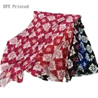 2019 New design knitted 95% polyester 5% spandex print brushed dty fabric for summer dress