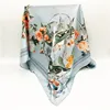 Custom design factory direct digital printing scarf silk scarf printed cotton voile square scarf