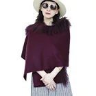 High quality hot sale winter wool velvet colorful shawls and stoles for ladies