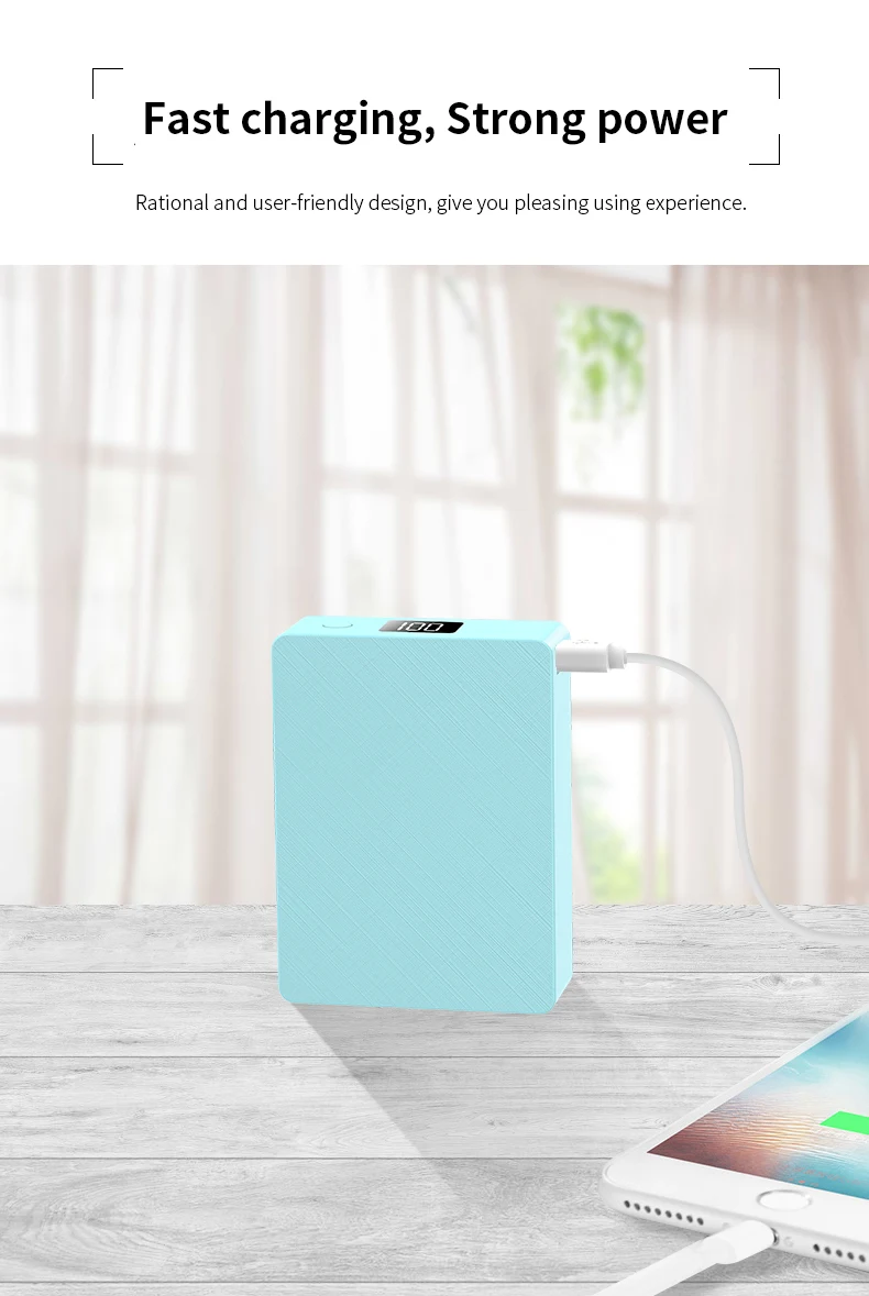 Power bank 1000mah Mobile Power Bank 2.4A Fast Charge Phone Charger - ANKUX.COM