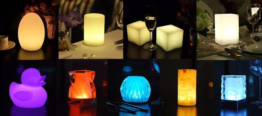 accessories for remote control multi color cordless lamp:   1.