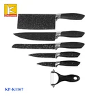 2018 new design 5pcs non-stick knife set the kitchen knife