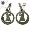 Wholesale blank metal christmas volleyball running marathon sports medals custom medal with ribbon