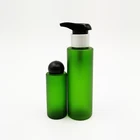 Cylindrical PET bottle with dispenser pump for body lotion