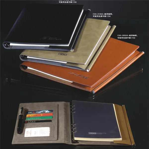 Card slots for binders