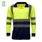 Polo T-shirts Shirts Safety China Factory Hi Vis Work Orange Safety Polo Shirt