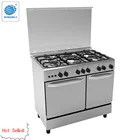 Multifunctional 90*60 freestanding gas cooker range with 5 burner and double oven for kitchen using
