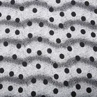 Wholesale 100% polyester white chiffon polka dots and wave printed 75D high twist fabric in stock