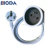 AC south africa cord plug three round pin plug power insert for steam iron