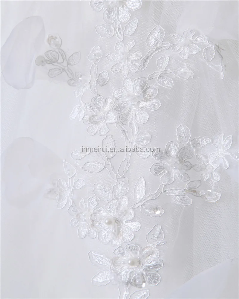 unique design short sleeve square white elegant ball gown bow
