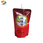 Wholesale stand up bag pouch with spout/nozzle for nutritional supplements packaging