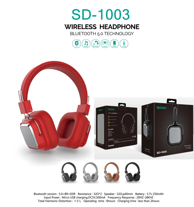 SODO 2019 The Newest Headset BT V5.0 SD-1003 - ANKUX.COM