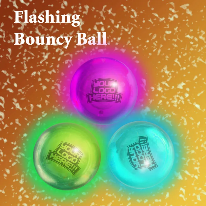 lighted bouncy ball for promotional