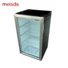 Desk Top Glass Door 98L Pepsi Cold Drink Mini Display Fridge RoHS