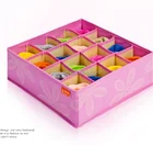 16 Case Socks and Underwear Storage Boxes,Foldable Closet Organizer
