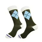 100% cotton knee high custom jacquard fashion unisex casual dress socks