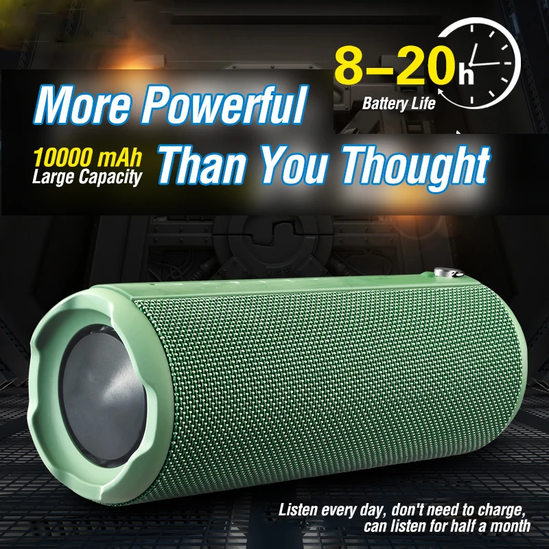Newest Super Bass Desktop Ipx5 Sports Handsfree Portable Waterproof Outdoor Mini True Wireless Speaker - ANKUX.COM