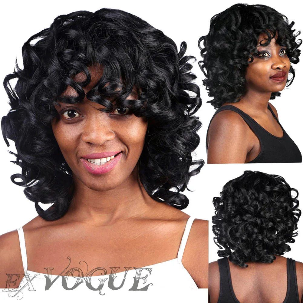 short spiral curl wigs