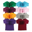 Multiple colors kids icing top girls boutique clothing wholesale icing ruffle shirt
