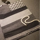 Hot sales High quality simple design 100% Silk brushed jacquard scarf for men's ladies