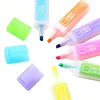 Wholesale fluorescent colorful alcohol based stationary private label pocket highlighter pen