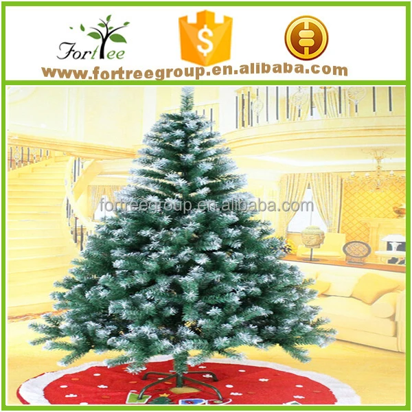 falling snow needle pine christmas tree with snow effect