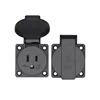 Multiple America waterproof socket with cover IP44 15A 1250V AC