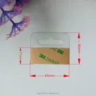 Plastic Display Hook Adhesive Hang Tag And Hang Tab Product Promotions Device For Supermarket