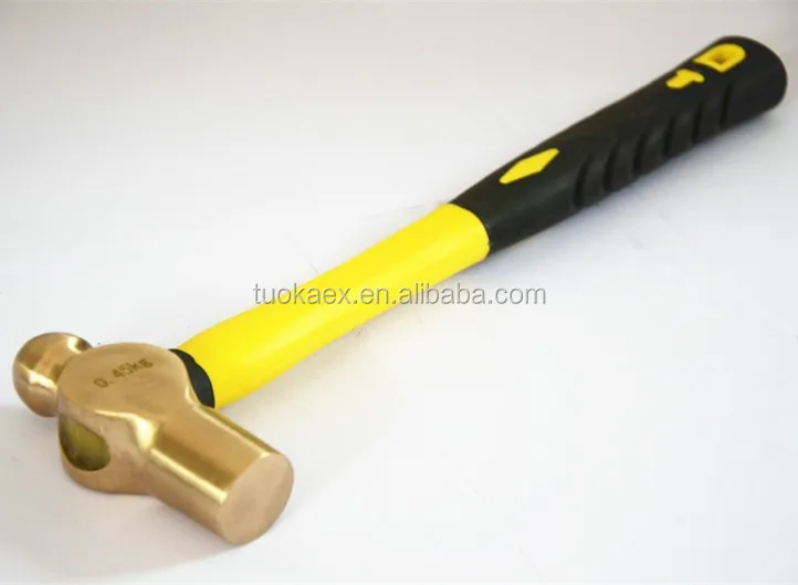 Aluminum bronze non sparking ball pein hammers