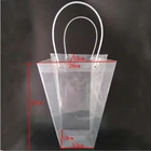 Printing pp bag plastic flower bag custom flower packing bag