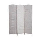 Modern foldable wooden 3 fold divider screen for room