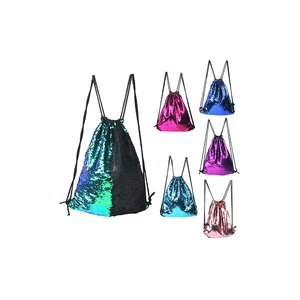 wholesale gift items for resale sequin drawstring bag glitter