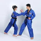 Bulk Quantity White Red Blue WTF Taekwondo Uniform