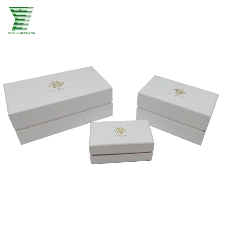wholesale white premium soap gift box paper packaging with gold