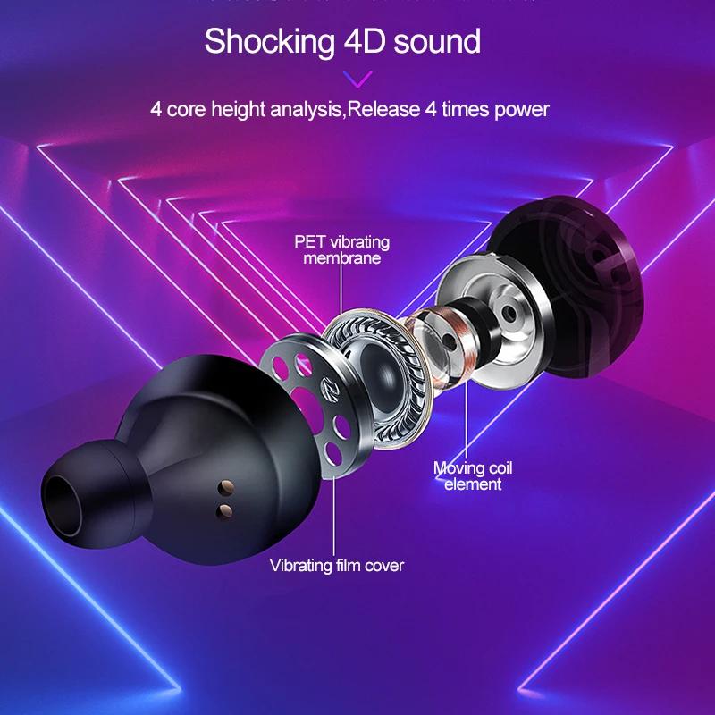 2019 Best Selling TWS A6 Bluetooth 5.0 Headset Hifi Stereo Wireless Earphone With Charging Case - ANKUX.COM