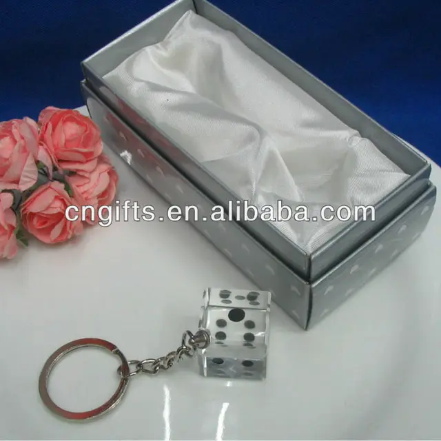 dice keychain favors islamic crystal wedding gifts souvenirs