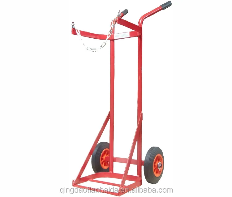 Stainless Steel body Structure LPG Trolley Cylinder Gas Bottle Hand Trolley Truck Cart