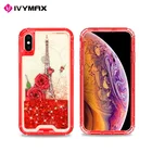 Popular Custom Liquid Quicksand Pc Tpu Luxury Phone Case Printing , Custom Cases For Iphone Xs Max Case Mobile Phone