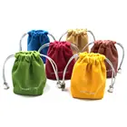 Modern style custom luxury small flannel jewelry pouch bag