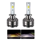 Auto Parts Car Led Bulb Brightest D2 8000lm 9006 with White and Yellow Dual Color Led Headlight