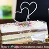 Bling Double Heart Rhinestone Cake Inserts