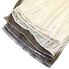 2019 New Trend 100% Human Virgin Cuticle Double Drawn Thick End Flat Weft Hair Extensions