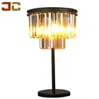 Home decorating brass glass table lamp modern for living room or bedroom