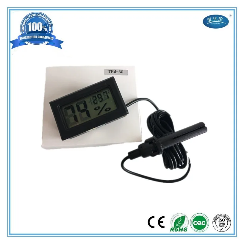 temperature humidity meter with probe