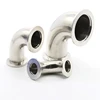 Inside polished EN 304 316 stainless steel elbow size for clamp connection