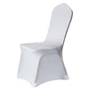 hot sale white cheap wedding seat chair cover round back cheap chair cover