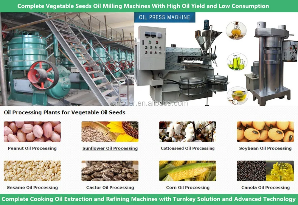 Sunflower Oil Expeller Factory of soya beans, sunflower and groundnuts oil solvent extraction Sunflower oil winterization plant