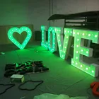 3d Led 3d Led Sign Hot Sales New Products 3d Curved Led Love Letter For Shop Mall Word Signs